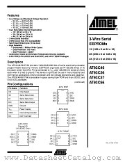 AT93C66-10PC-2.5 datasheet pdf Atmel