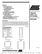 AT27C2048-70VC datasheet pdf Atmel