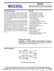 MIC5254-SJBMM datasheet pdf Micrel Semiconductor