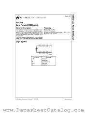 100343D datasheet pdf National Semiconductor