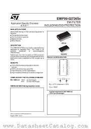 EMIF09-02726S3 datasheet pdf ST Microelectronics