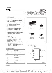 M28C64-A90WMS6T datasheet pdf ST Microelectronics