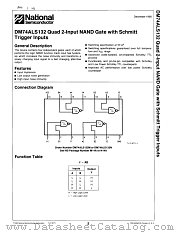 DM74ALS132N datasheet pdf National Semiconductor