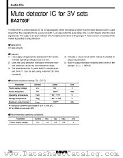 BA3708F datasheet pdf ROHM
