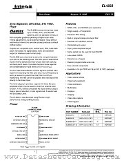 EL4583CS-T7 datasheet pdf Intersil