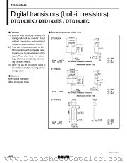 DTD143 datasheet pdf ROHM