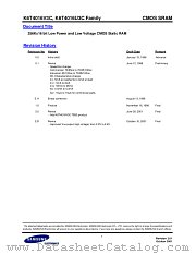 K6T4016V3C-RB10 datasheet pdf Samsung Electronic