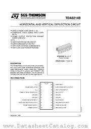 TDA8214 datasheet pdf ST Microelectronics