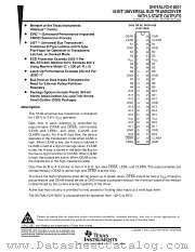 SN74ALVCH16501DGG datasheet pdf Texas Instruments