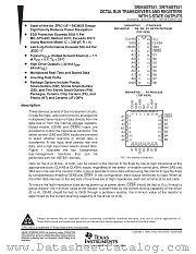 SN74ABT651DB datasheet pdf Texas Instruments