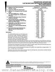 SN74ABTE16245DGG datasheet pdf Texas Instruments