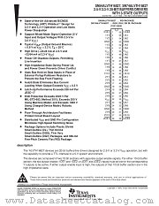 SN74ALVTH16827DGG datasheet pdf Texas Instruments