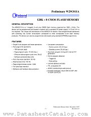 W29C011AS-15 datasheet pdf Winbond Electronics