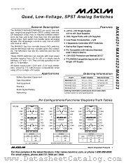 MAX4522MJE datasheet pdf MAXIM - Dallas Semiconductor