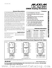 MAX4700CPE datasheet pdf MAXIM - Dallas Semiconductor