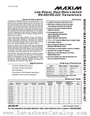 MAX491MJD datasheet pdf MAXIM - Dallas Semiconductor