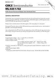 ML9261 datasheet pdf OKI electronic eomponets