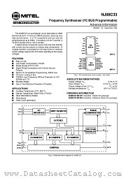 NJ88C33 datasheet pdf Mitel Semiconductor