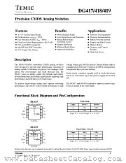 DG417DJ datasheet pdf TEMIC