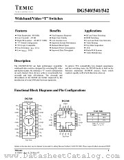 DG540 datasheet pdf TEMIC