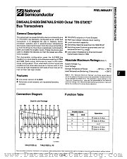 DM74ALS1620 datasheet pdf National Semiconductor