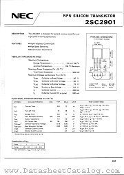 2SC2901 datasheet pdf NEC