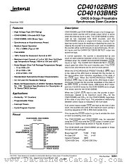 CD40103BMS datasheet pdf Intersil