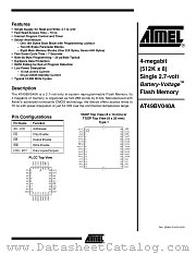 AT49BV040A-70VI datasheet pdf Atmel