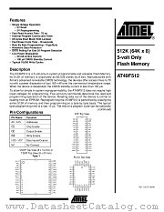 AT49F512-70JC datasheet pdf Atmel