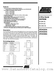 AT24C02A-10PC-1.8 datasheet pdf Atmel