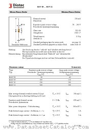 BAV20 datasheet pdf Diotec Elektronische