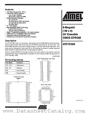 AT27C080-10PI datasheet pdf Atmel