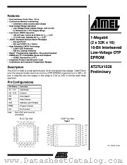 AT27LV1026-35JC datasheet pdf Atmel