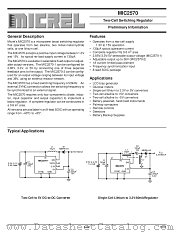 MIC2570-1BM datasheet pdf Micrel Semiconductor