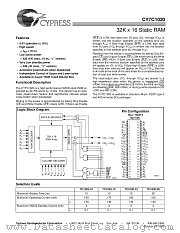 CY7C1020L-12VC datasheet pdf Cypress