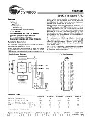 CY7C1041-17VC datasheet pdf Cypress