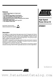ATA6821-TUQ datasheet pdf Atmel