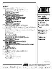 ATMEGA165V-8MJ datasheet pdf Atmel