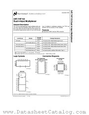 74F153PC datasheet pdf National Semiconductor
