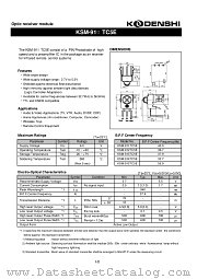 KSM-911TC5E datasheet pdf Kodenshi Corp