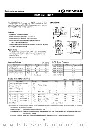 KSM-952TC4Y datasheet pdf Kodenshi Corp