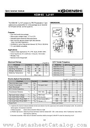 KSM-953LJ14Y datasheet pdf Kodenshi Corp