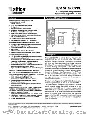 ISPLSI2032VE-135LB49 datasheet pdf Lattice Semiconductor