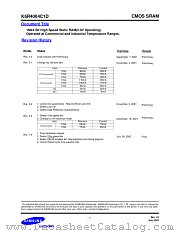 K6R4016V1D datasheet pdf Samsung Electronic