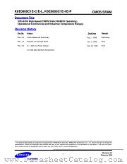 K6E0808C1E-L datasheet pdf Samsung Electronic