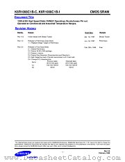 K6R1008C1B-C10 datasheet pdf Samsung Electronic