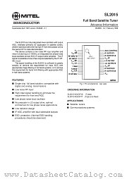 SL2015 datasheet pdf Mitel Semiconductor