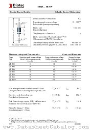 SB320 datasheet pdf Diotec Elektronische