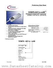 V23870-A2112-A600 datasheet pdf Infineon