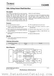 U6268B datasheet pdf TEMIC